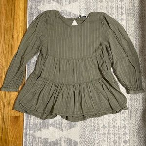 Sage green American Eagle long sleeve shirt